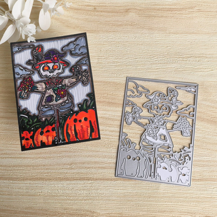 Kokorosa Metal Cutting Dies with Scarecrow in the Pumpkin Patch