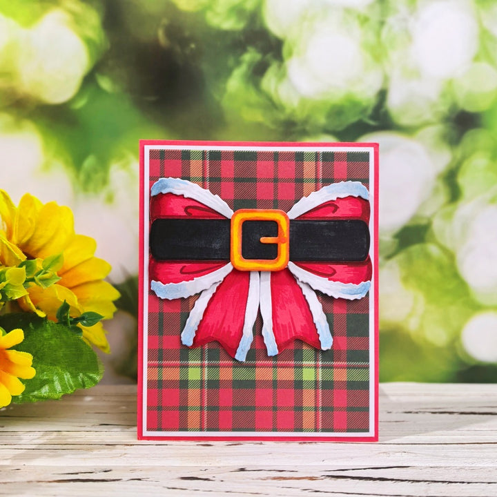 Kokorosa Metal Cutting Dies with Santa Belt Bow