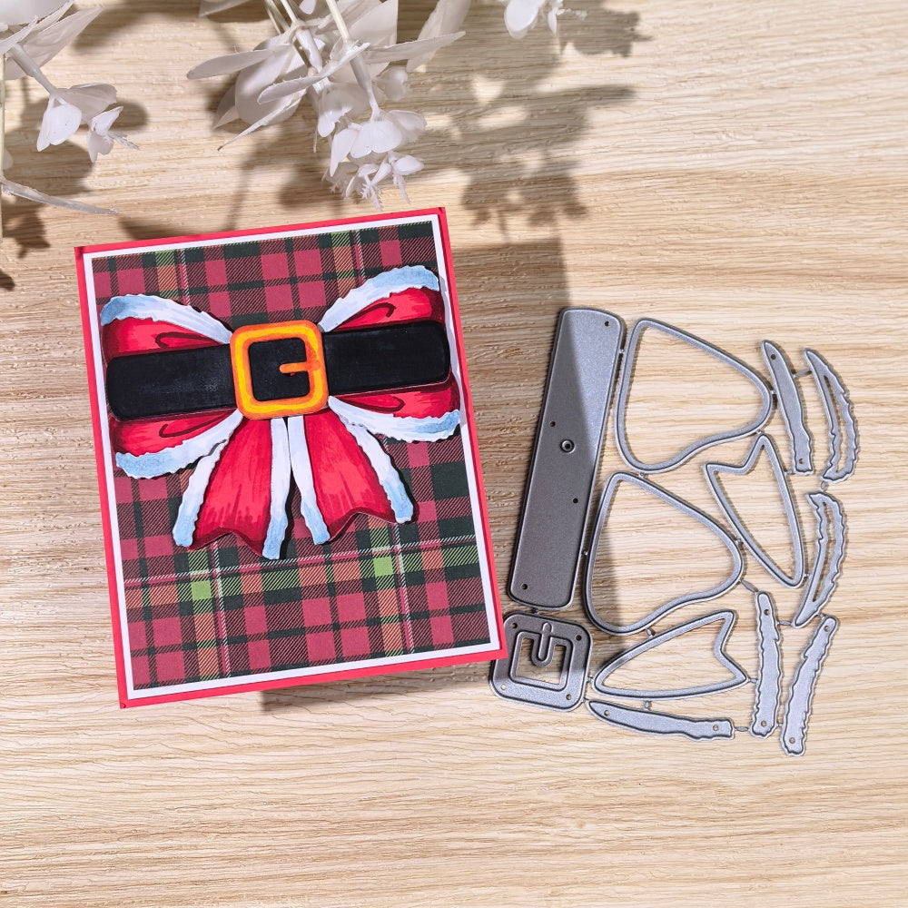 Kokorosa Metal Cutting Dies with Santa Belt Bow