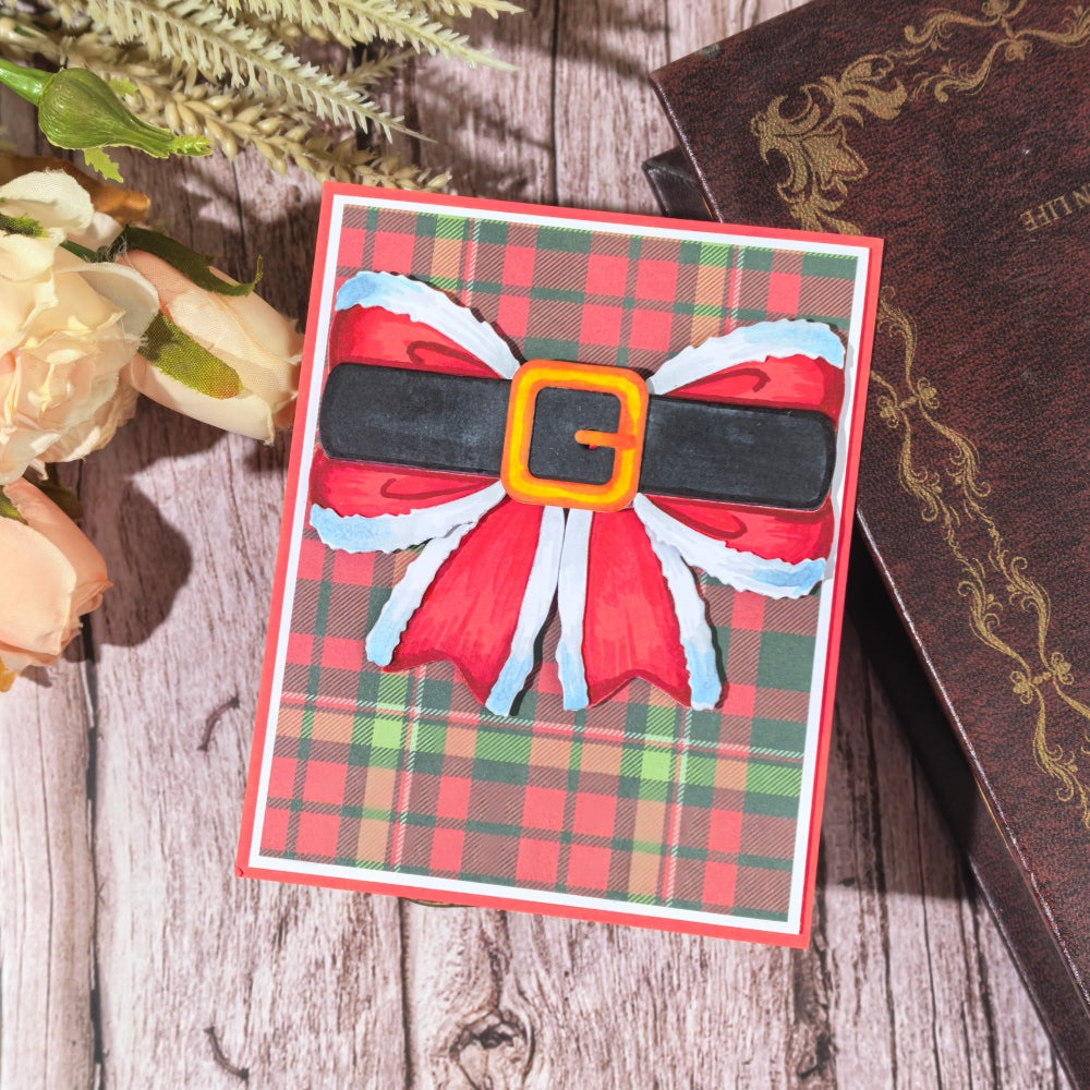 Kokorosa Metal Cutting Dies with Santa Belt Bow