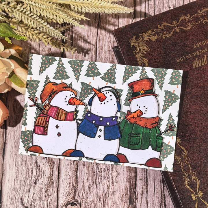 Kokorosa Metal Cutting Dies with 3 Snowmen