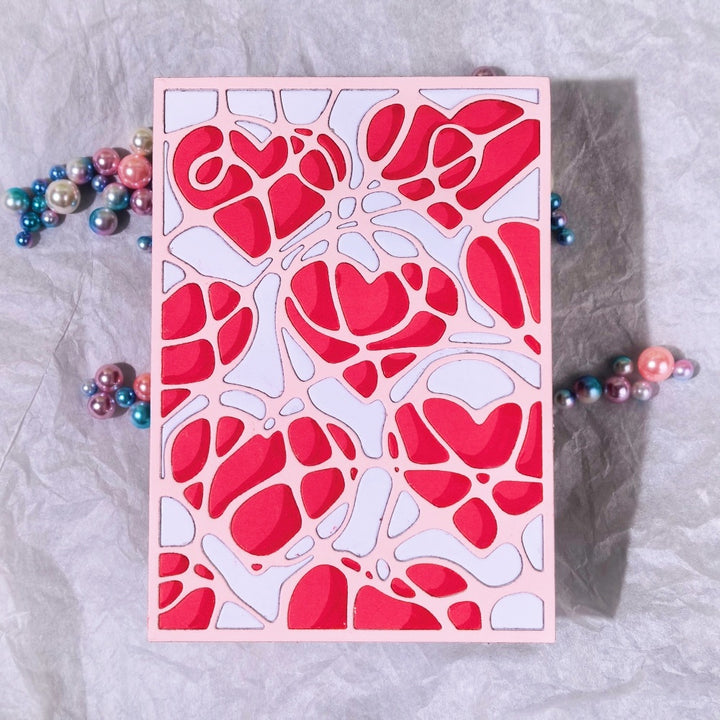 Kokorosa Metal Cutting Dies with Heart Background Board