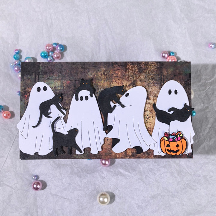 Kokorosa Metal Cutting Dies with Cats and Ghosts