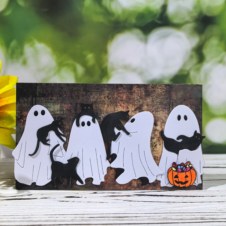 Kokorosa Metal Cutting Dies with Cats and Ghosts