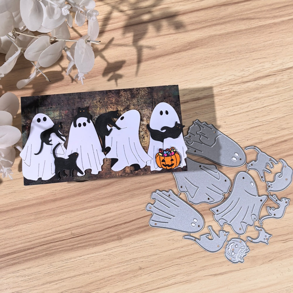 Kokorosa Metal Cutting Dies with Cats and Ghosts
