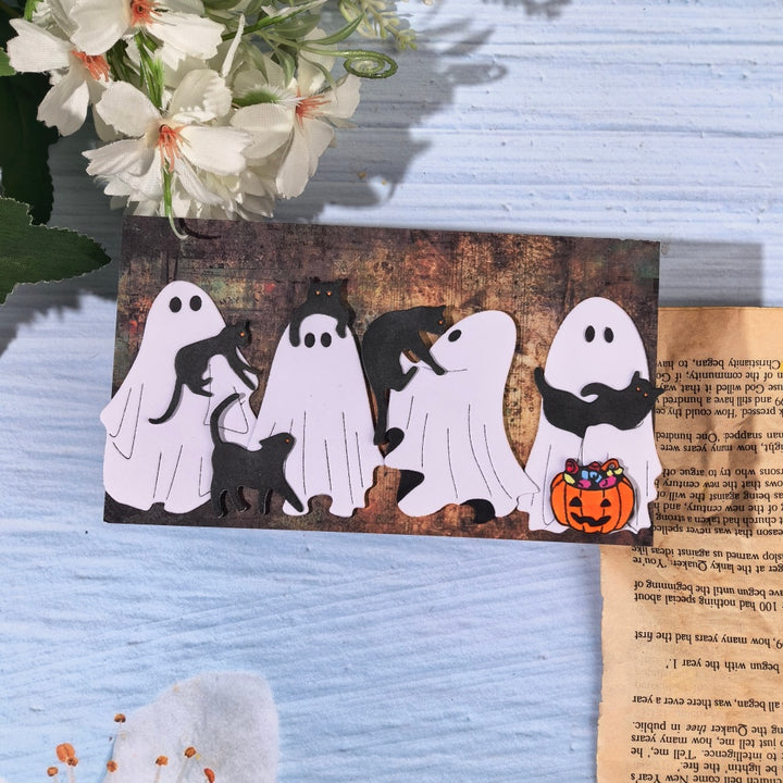 Kokorosa Metal Cutting Dies with Cats and Ghosts