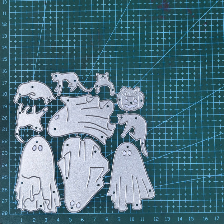 Kokorosa Metal Cutting Dies with Cats and Ghosts