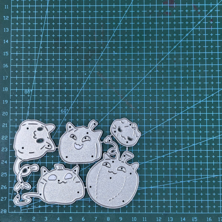 Kokorosa Metal Cutting Dies with Cat Pumpkins