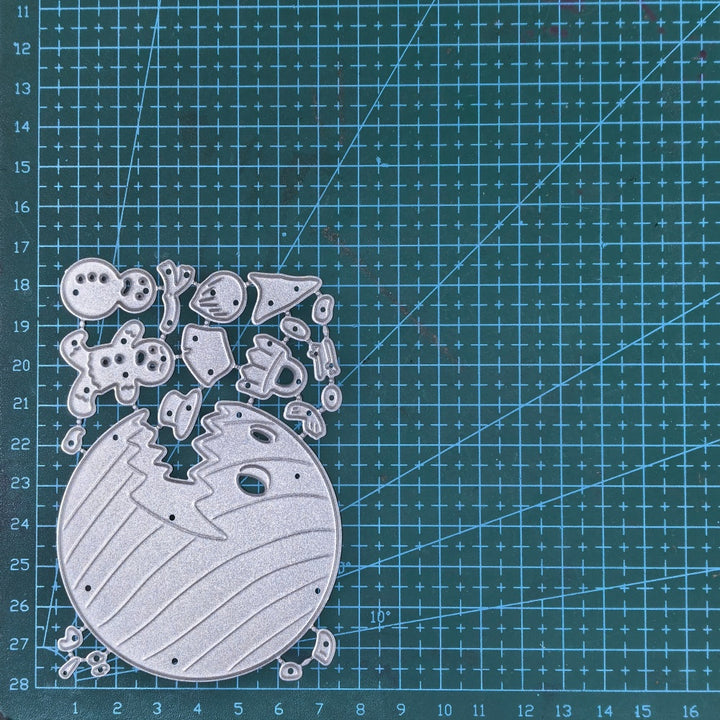Kokorosa Metal Cutting Dies with Chasing Christmas Ball