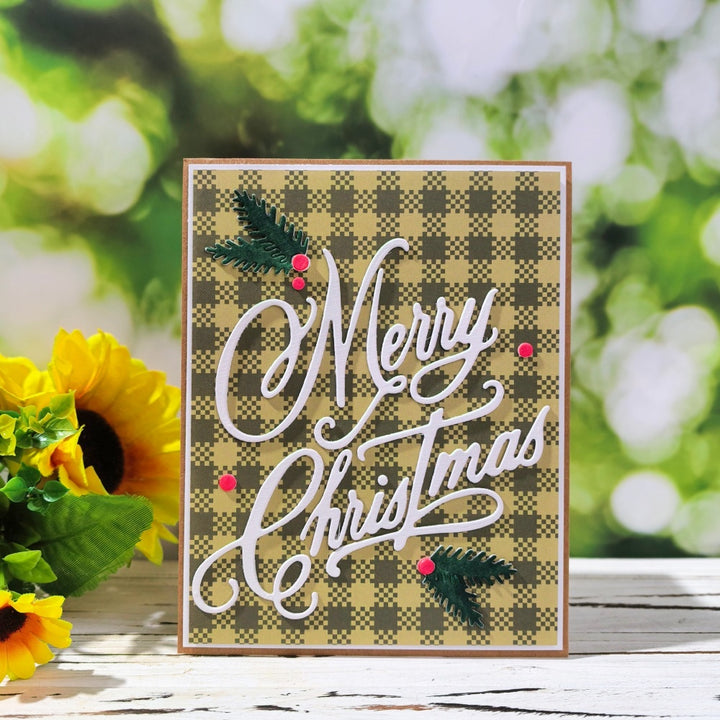 Kokorosa Metal Cutting Dies with Merry Christmas Word