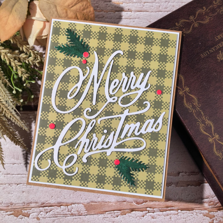 Kokorosa Metal Cutting Dies with Merry Christmas Word