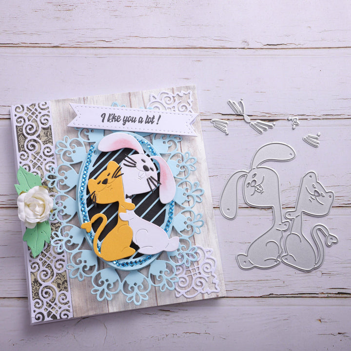 Kokorosa Hug Cat Metal Cutting Dies