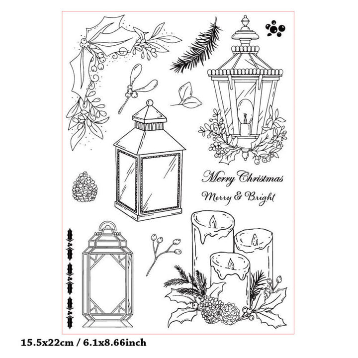 Kokorosa Christmas Lamp Clear Stamps