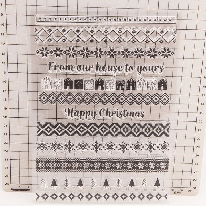 Kokorosa Christmas Style Border Clear Stamps