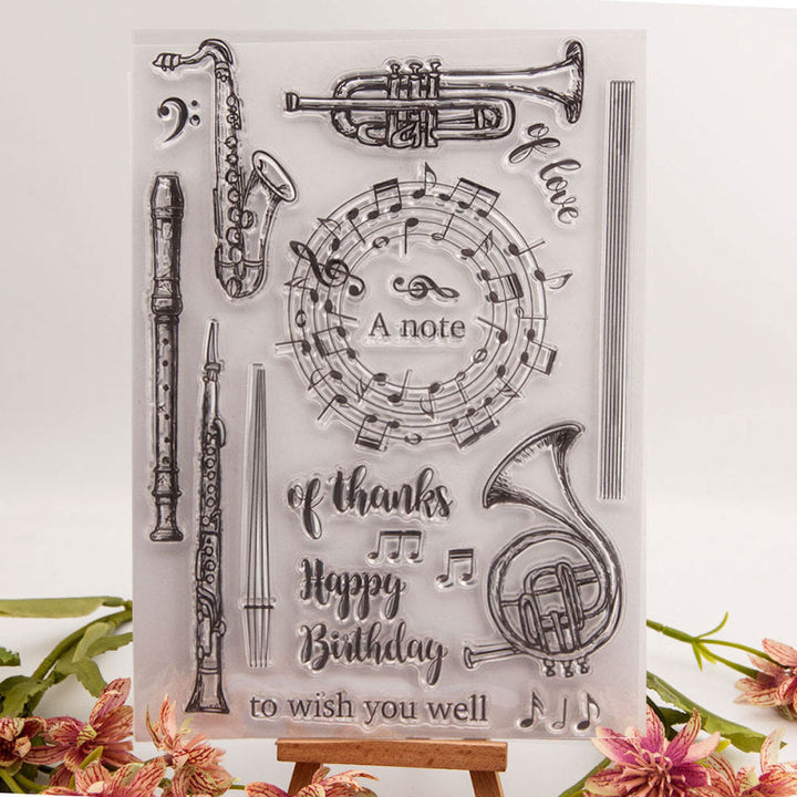 Kokorosa Musical Instrument Clear Stamps