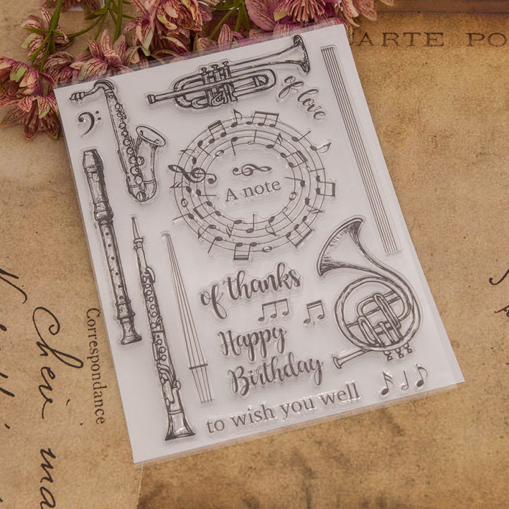 Kokorosa Musical Instrument Clear Stamps