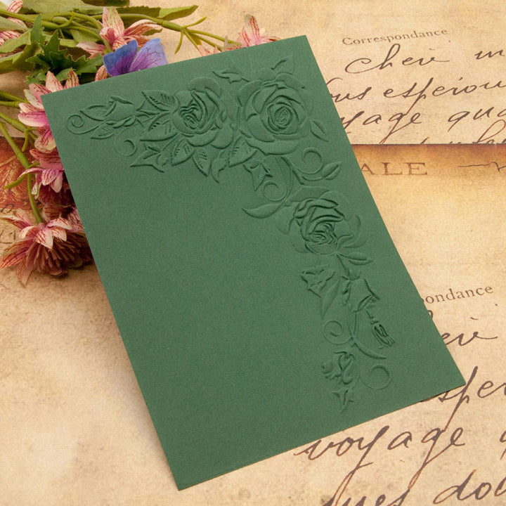 Kokorosa Rose Corner Emboss Folder