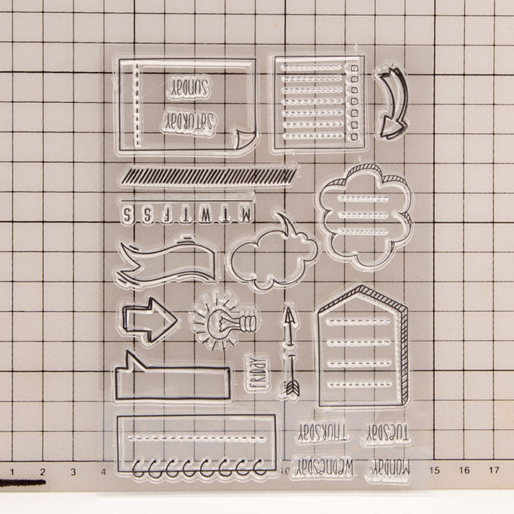 Kokorosa Sticky Note Clear Stamps