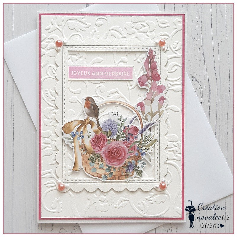 Kokorosa 1PCS Plastic flower Embossing Folder