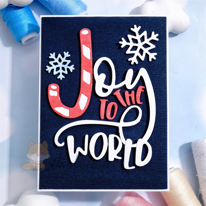 Kokorosa Metal Cutting Dies with 'Joy to the World' Word