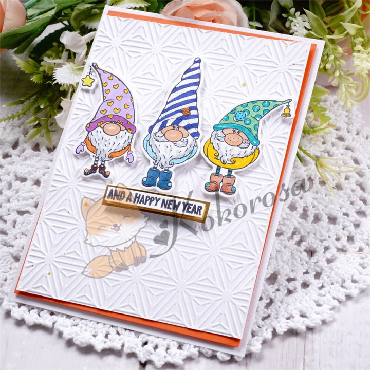 Kokorosa Christmas Gnome Dies with Stamps Set
