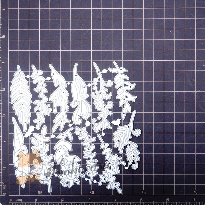 Kokorosa Metal Cutting Dies with 12pc Leaves