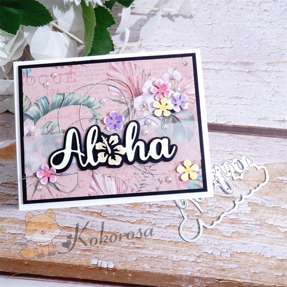 Kokorosa Metal Cutting Dies with "Aloha" Word