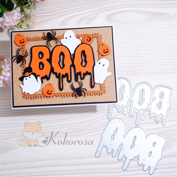 Kokorosa Metal Cutting Dies with "BOO" Word