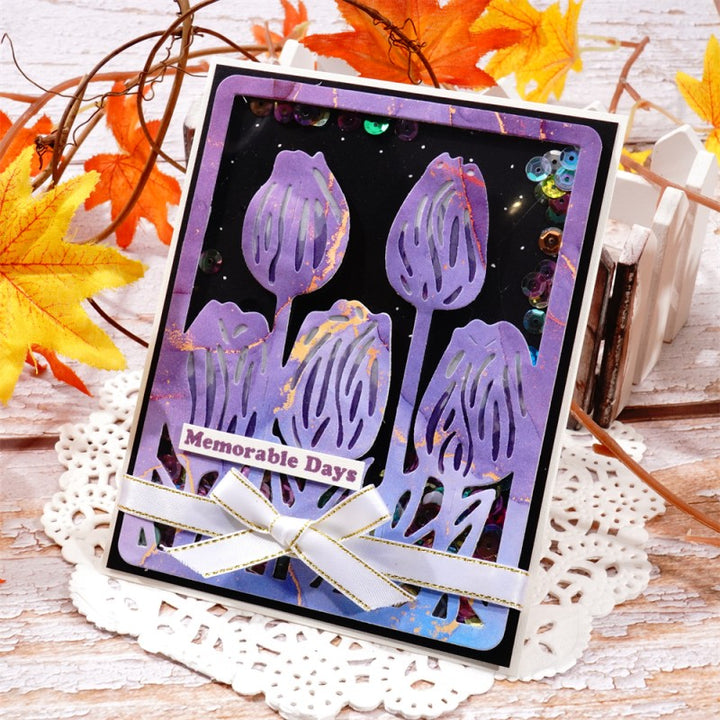 Kokorosa Metal Cutting Dies with Beautiful Tulips