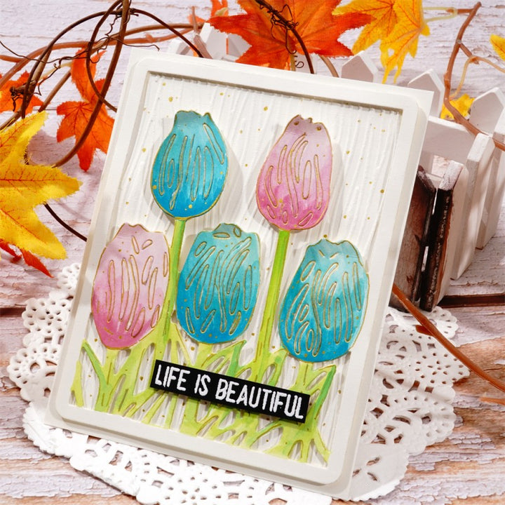 Kokorosa Metal Cutting Dies with Beautiful Tulips