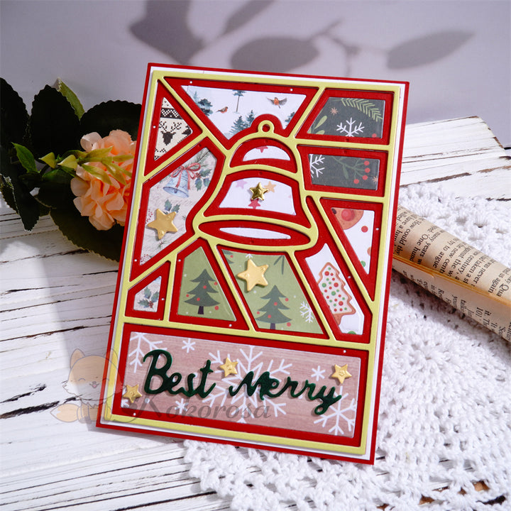 Kokorosa Metal Cutting Dies with Best Merry Bell Background Board