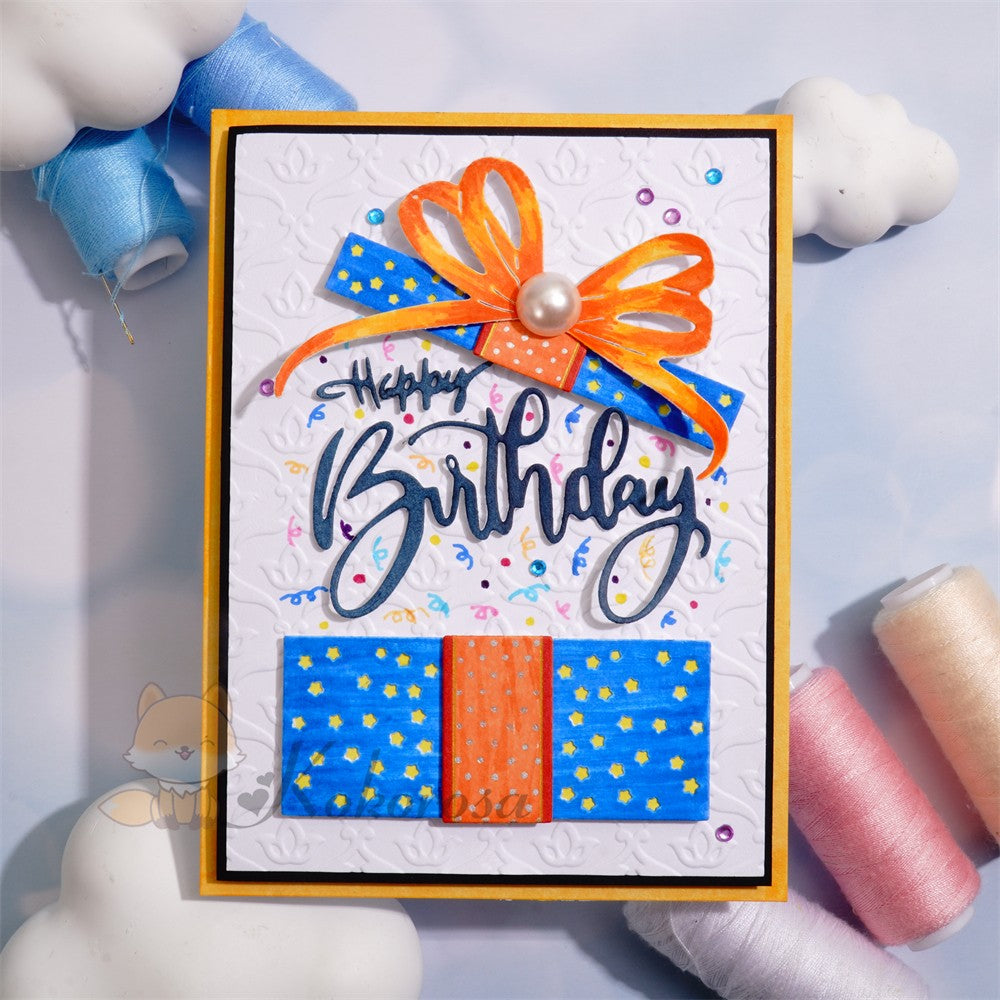 Kokorosa Metal Cutting Dies with Birthday Gift Box