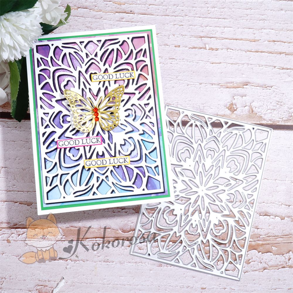 Kokorosa Metal Cutting Dies with Blooming Background Board