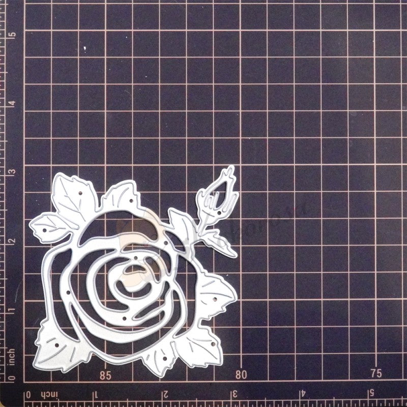 Kokorosa Metal Cutting Dies with Blooming Rose
