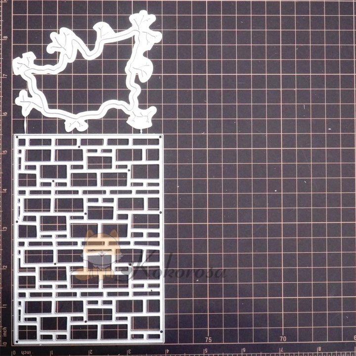 Kokorosa Metal Cutting Dies with Brick Wall Background Board