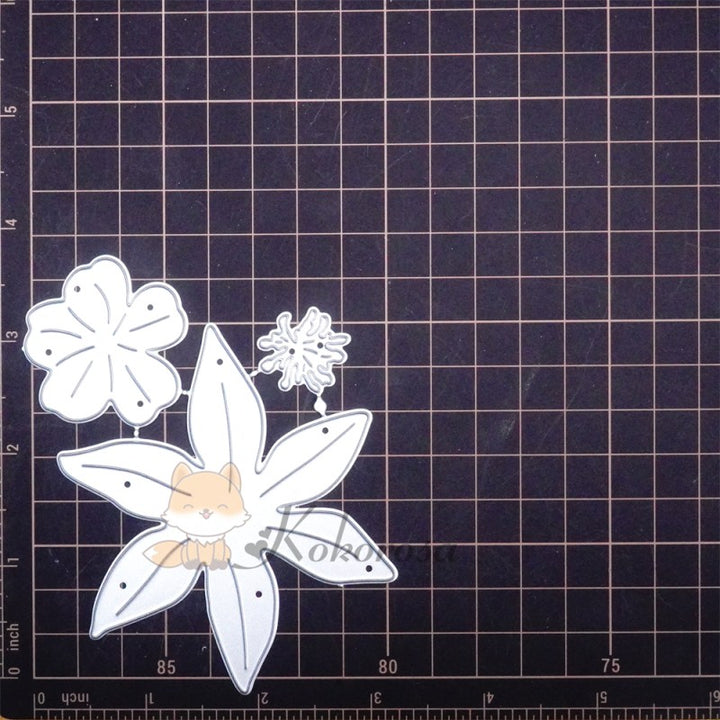 Kokorosa Metal Cutting Dies with Bright Flower