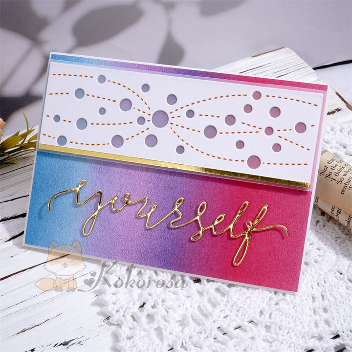 Kokorosa Metal Cutting Dies with Bubbles Border Board