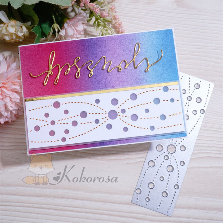 Kokorosa Metal Cutting Dies with Bubbles Border Board