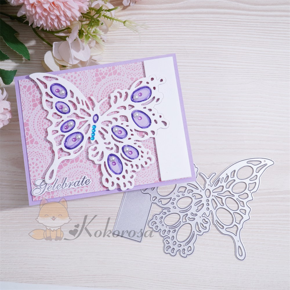 Kokorosa Metal Cutting Dies with Butterfly Border Board