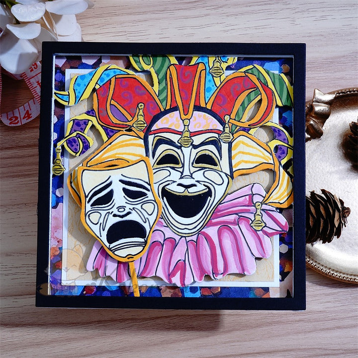 Kokorosa Metal Cutting Dies with Carnival Clowns Frame