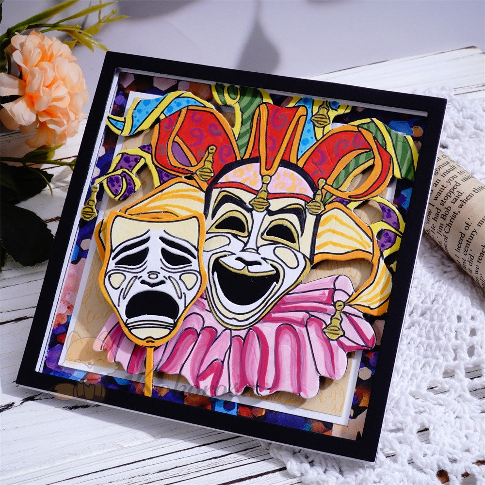 Kokorosa Metal Cutting Dies with Carnival Clowns Frame