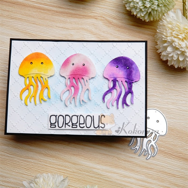 Kokorosa Metal Cutting Dies with Cartoon Jellyfish