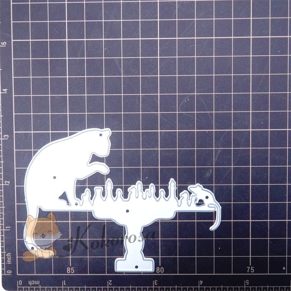Kokorosa Metal Cutting Dies with Cat & Mouse Play Chess