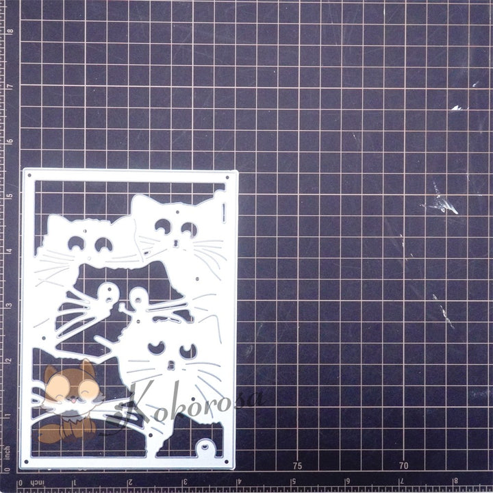 Kokorosa Metal Cutting Dies with Cats Frame Board