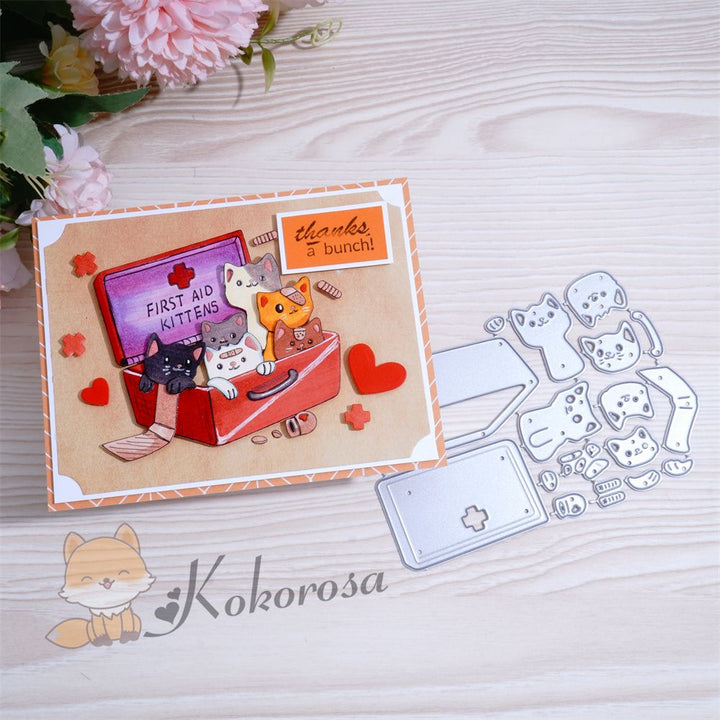 Kokorosa Metal Cutting Dies with Cats in Box