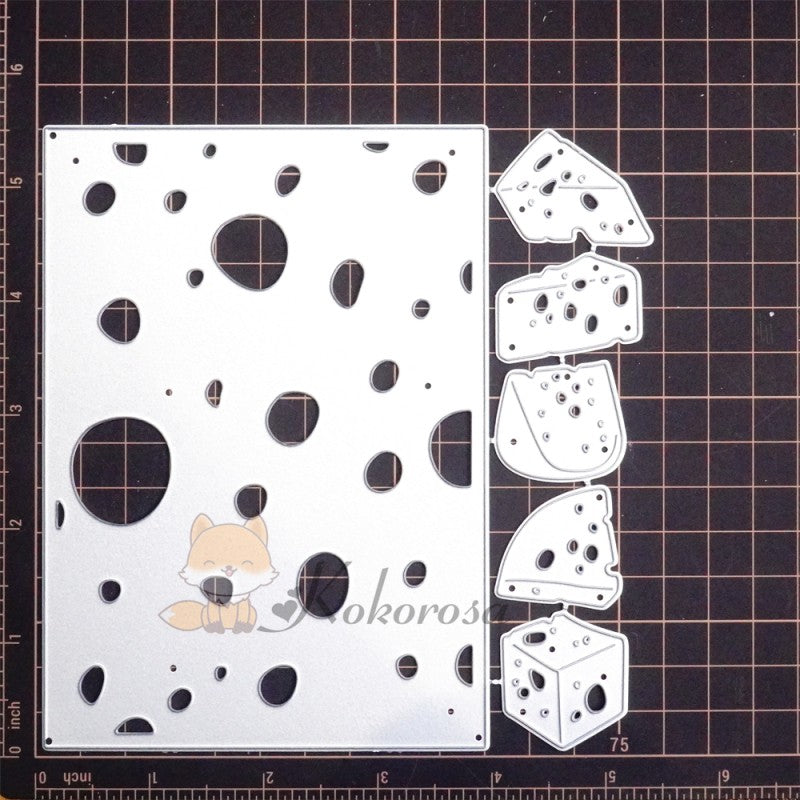 Kokorosa Metal Cutting Dies with Cheese Background Board