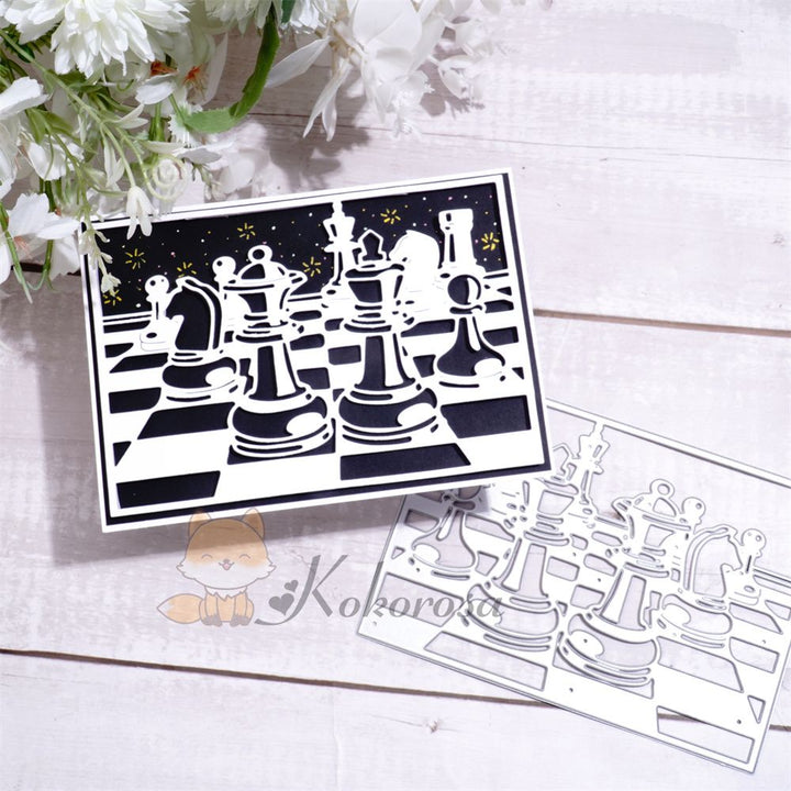 Kokorosa Metal Cutting Dies with Chess Background Board