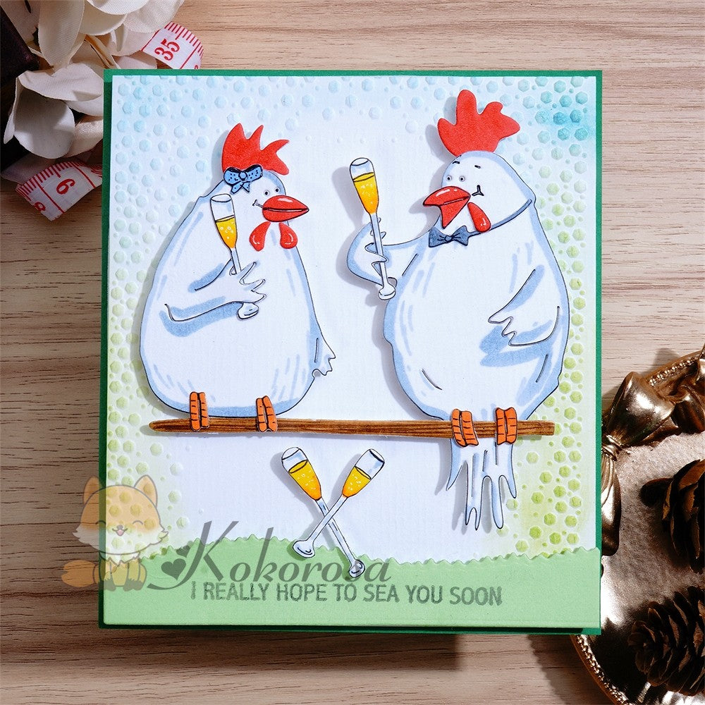 Kokorosa Metal Cutting Dies with Chicken Cheers