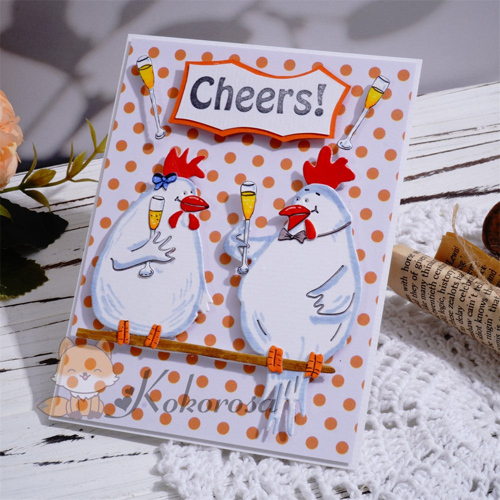 Kokorosa Metal Cutting Dies with Chicken Cheers