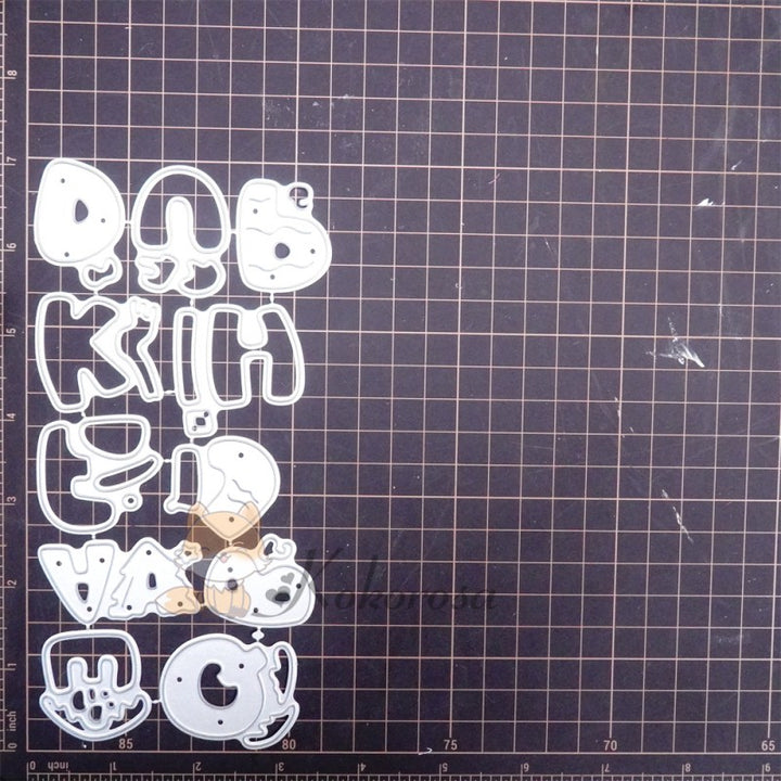 Kokorosa Metal Cutting Dies with Christmas Theme 26 Alphabets